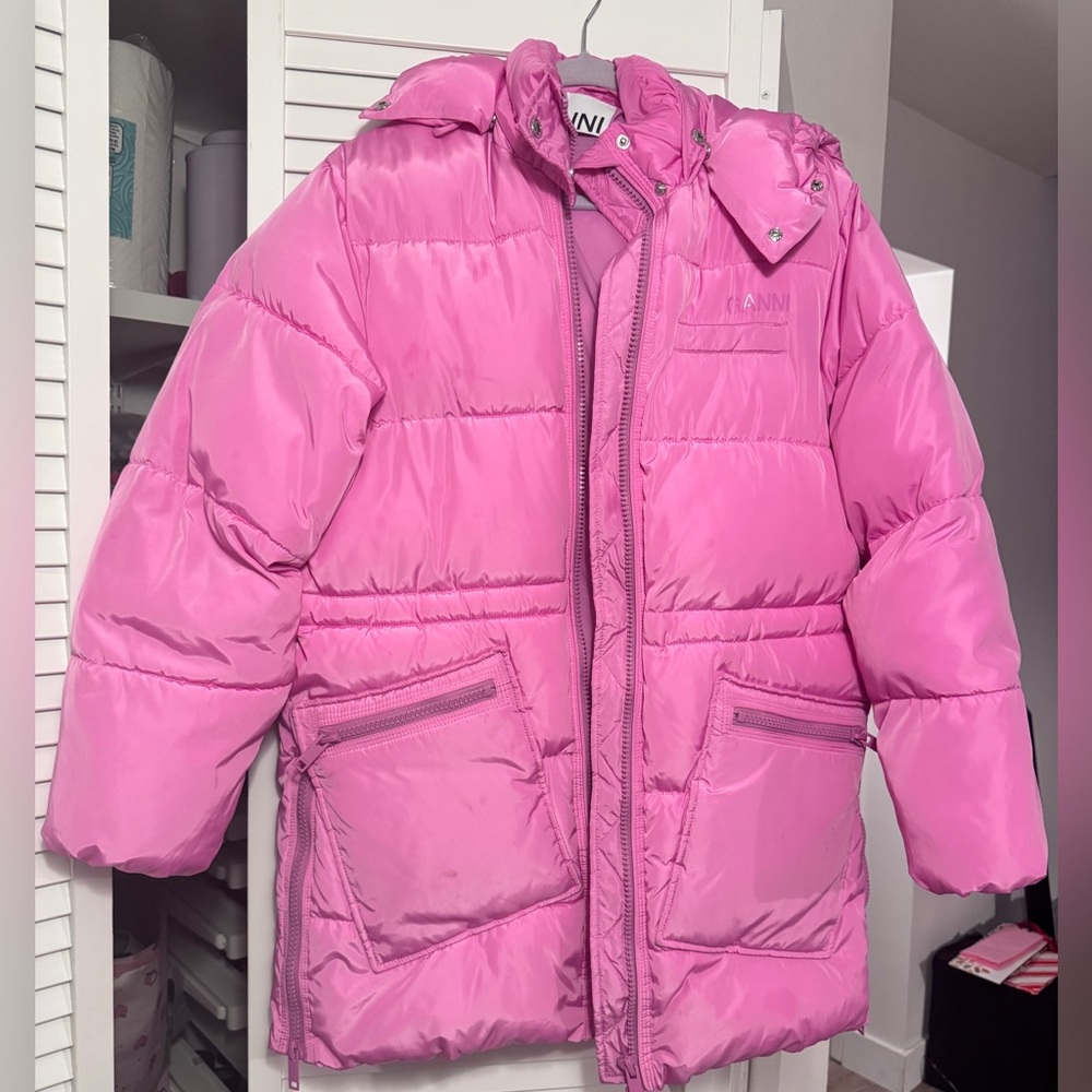 Gianni Pink Tech Midi Puffer XXS-XS